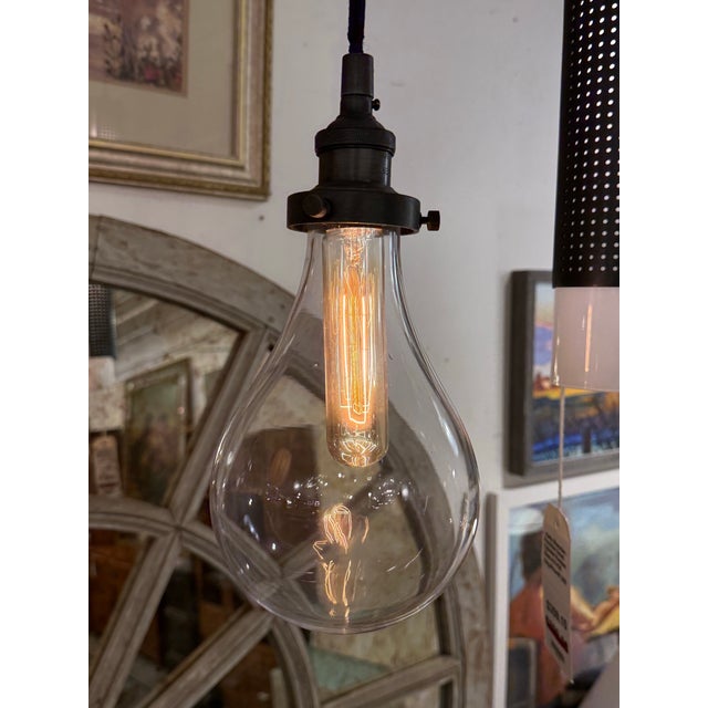 Early 21st Century Restoration Hardware Teardrop Pendant Light For Sale - Image 5 of 12