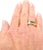 Contemporary Van Cleef & Arpels 18k Gold Diamond Emerald Yellow Sapphire Ring Paper, size 6 For Sale - Image 3 of 12