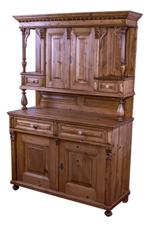 Antique Pine Kitchen Dresser/Buffet, 1910