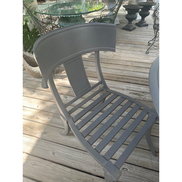 Restoration Hardware Restoration Hardware Outdoor Dining Set For Sale - Image 4 of 12