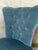 Blue Velvet Lounge Chair, 1950s For Sale - Image 8 of 12