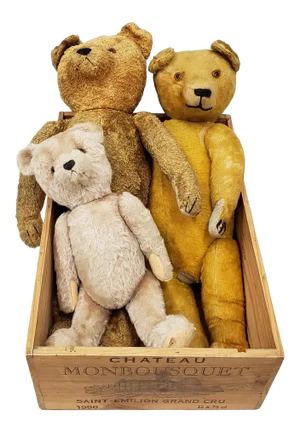 The Three Bears - Family of Stuffed Bears - Possibly Steiff