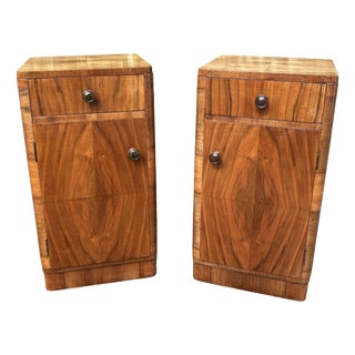 Art Deco Bedside Cabinets, 1930s, Set of 2 For Sale
