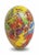 Bright Pink Vintage German Paper Mâché Easter Egg — XL 10" Bunny Painting Scene For Sale - Image 8 of 8