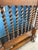 Antique Jacobean Revival Blue Velvet Upholstered Oak Hall Settee Daybed Bench For Sale - Image 10 of 18