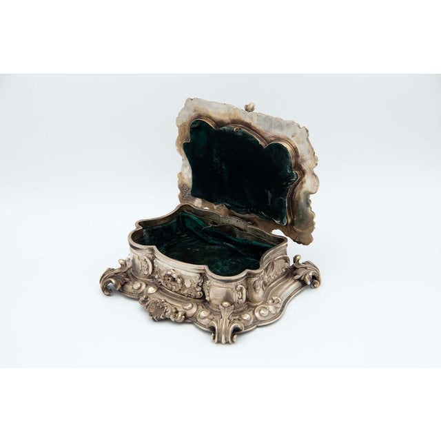 Silver Jewelry Box with Deep Reliefs For Sale - Image 3 of 9