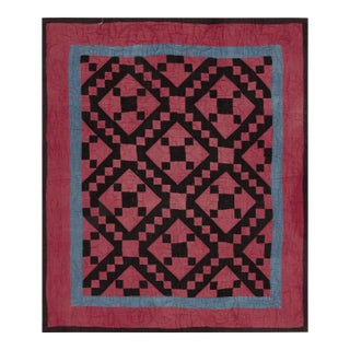 Nazmiyal Collection Antique American Quilt Textile For Sale