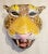 Mediterranean Huge Whimsical Paper Mache Italian Colorful Tiger Wall Mask Room Decor For Sale - Image 3 of 9