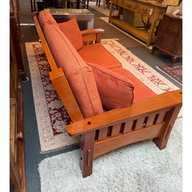 2000 - 2009 Berkeley Mills Arts & Crafts Loveseat For Sale - Image 5 of 12