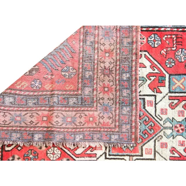 Early 20th Century Persian Kazak Rug For Sale - Image 11 of 13