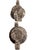 Stone Pair of Vintage Weathered Cast Stone Classical Garden Urns With Scroll Handles For Sale - Image 7 of 12