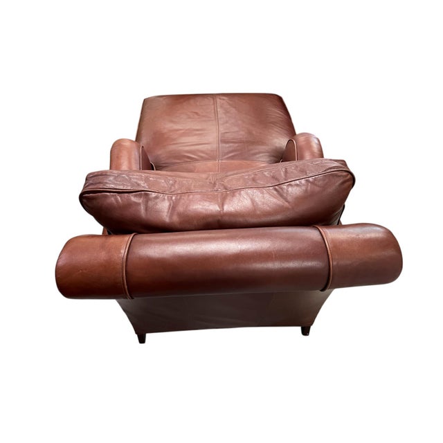 Classic Leather Chaise Lounge For Sale - Image 11 of 16