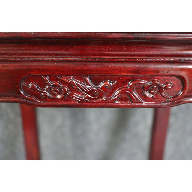 Late 20th Century Chinese Rosewood Bird Carved Pedestal Plant Stand For Sale In Philadelphia - Image 6 of 7