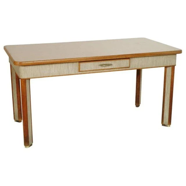 Vintage Solid Beech Dining Table, 1940s For Sale - Image 6 of 6