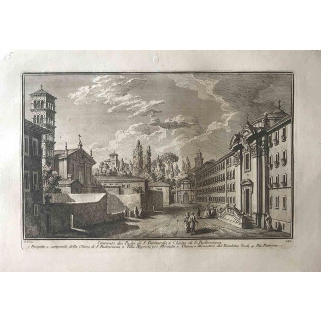 Giuseppe Vasi, Chiesa di S.Niccolò de' Perfetti, Etching, Late 18th Century For Sale