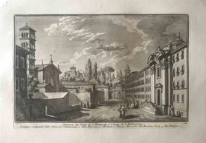 Giuseppe Vasi, Chiesa di S.Niccolò de' Perfetti, Etching, Late 18th Century