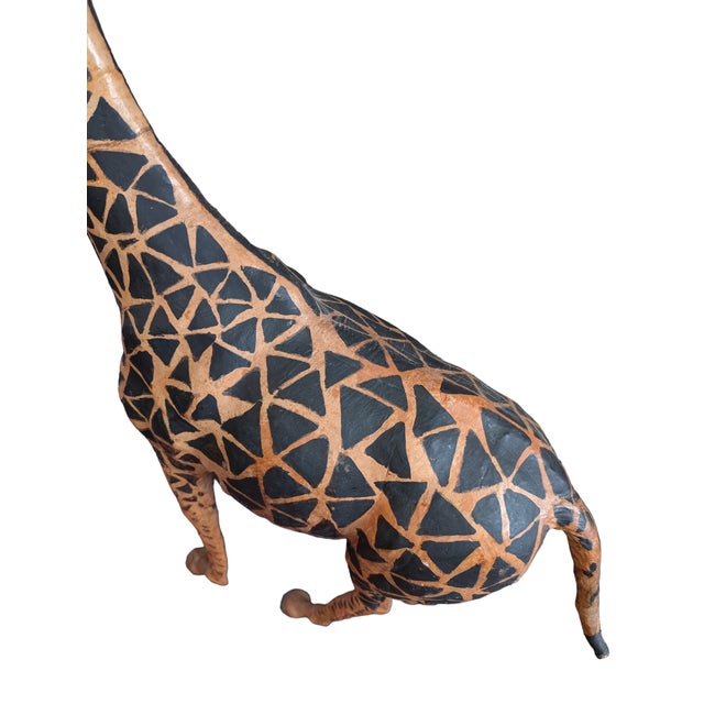 1960s Mid-Century Leather-Wrapped Giraffe For Sale - Image 5 of 8