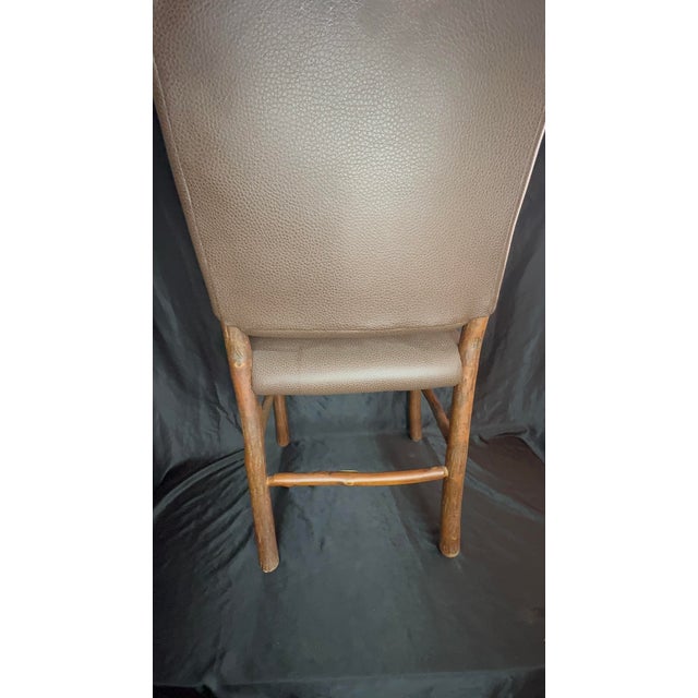 1950s Vintage Signed Old Hickory Lodge Chair, Handcrafted For Sale - Image 5 of 9