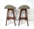 Mid 20th Century Eric Buck Bar Stools Teak Upholstered for o.d. Mobler Denmark For Sale - Image 5 of 13