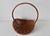 Auburn Vintage French Style Wicker Flower Gathering Basket For Sale - Image 8 of 12