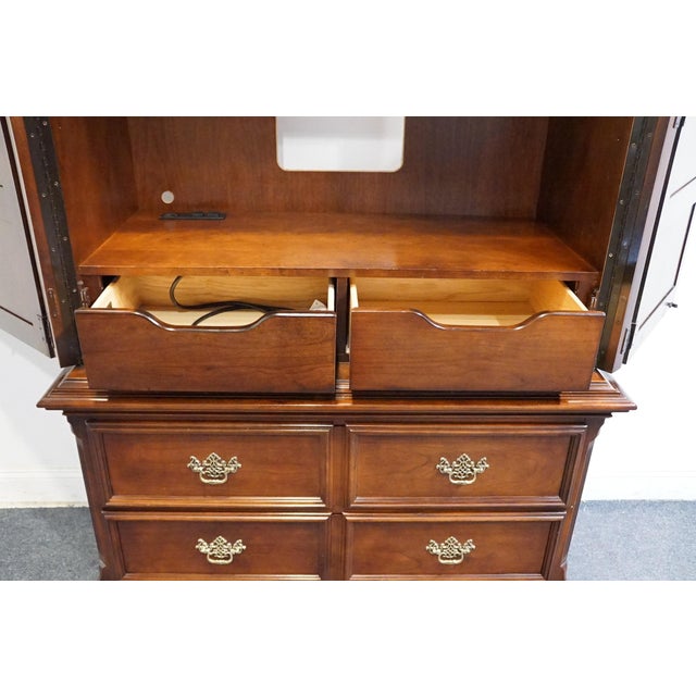 Stanley Furniture American Heritage Collection Mahogany Traditional Style 46" Media Armoire 172-13-15 For Sale In Kansas City - Image 6 of 14
