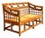 Vintage Loop Rattan Loveseat For Sale