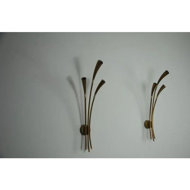 1960s Brass Wall Lamps by Oscar Torlasco for Arredoluce, Italy, 1960s, Set of 2 For Sale - Image 5 of 17