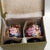 Pair of Vintage Cloisonné Enamel Lidded Jars – Butterfly & Floral Motif, With Original Box For Sale In Los Angeles - Image 6 of 9