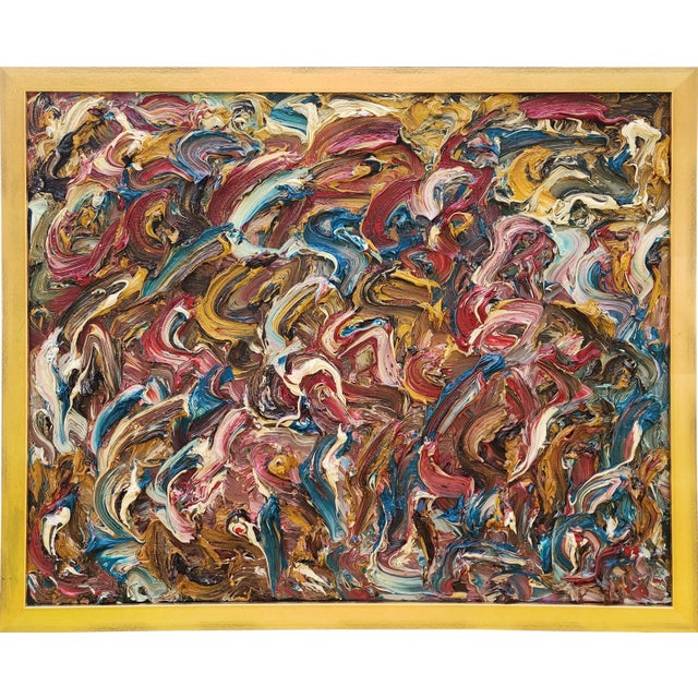 Contemporary Abstract Expressionist Original Oil Painting "Knots" by Barry Benner For Sale - Image 13 of 13