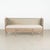 Early 19th century Swedish Gustavian narrow bench, crafted in pine with a highly distressed original painted finish....