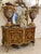 French Louis XV Style Ormolu-Mounted Bombe Commode With Marble Top Exquisite Marquetry Chest For Sale - Image 4 of 4