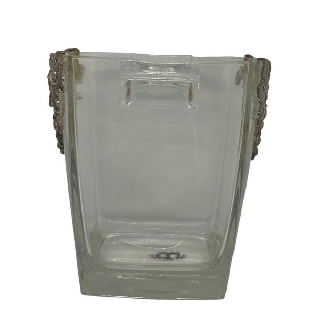 Arthur Court Late 20th Century Arthur Court Glass and Aluminum Ice Bucket With Grape Design For Sale - Image 4 of 13