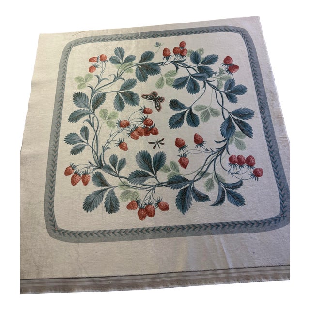 1990s Pre-Cut Velvet Floral Fabric For Sale