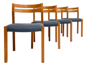 Vintage Model 84 Chairs by Niels Otto Møller for J.L. Møllers, 1960s, Set of 4