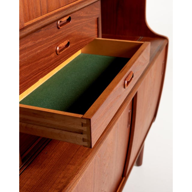 Vintage Danish Teak Highboard with Bar Compartment, 1960s For Sale - Image 11 of 15