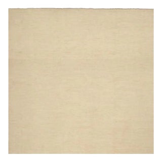 Rug & Kilim’s Contemporary Textural Solid Rug in Beige -12x12 For Sale