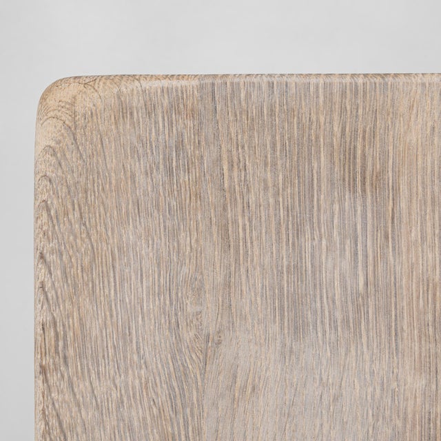 20th Century Belgian Oak Dining Table With Splayed Legs For Sale - Image 9 of 18
