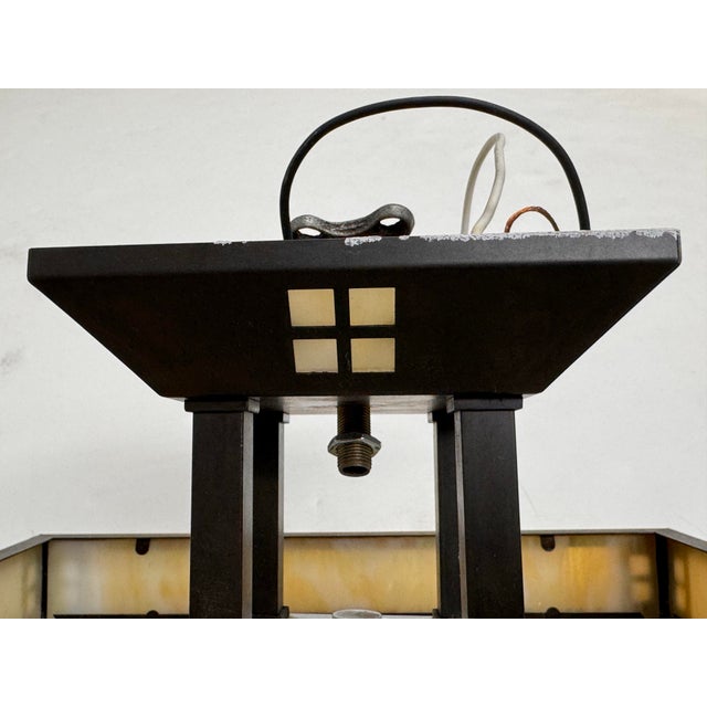 Black Arroyo Craftsman Prairie Semi Flush Mount Light Fixture For Sale - Image 8 of 12