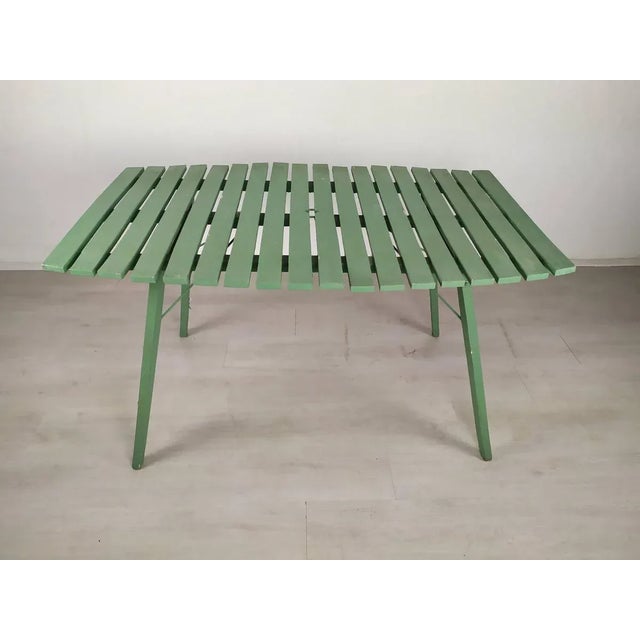 Wooden Folding Garden Table, in Good conditions. Designed 1950 to 1959