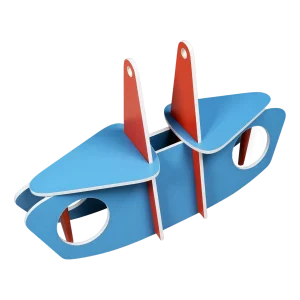 Kids Rocker and Chairs Set, Italy, 1960s