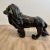 Plastic Contemporary Fiberglass Lion Sculpture, Ebony, Custom Quality For Sale - Image 7 of 12