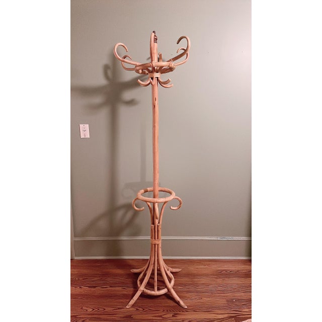 Mid 20th Century Vintage Bamboo Hat Coat Rack Chairish