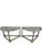 Distressed Gray and White Demi-Lune Wall Consoles, 1990s, Set of 2 For Sale - Image 9 of 9