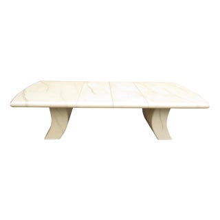Mid 20th Century Large White Dining Table in the Style of Karl Springer For Sale