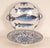 Highly decorated and collectable Delft fish plate with drip tray made by Royal Tichelaar, Friesland, the Netherlands. The...