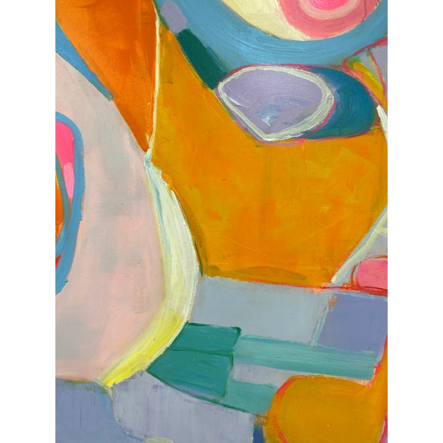 Wood Contemporary Abstract Modern Original Oil Painting For Sale - Image 7 of 12