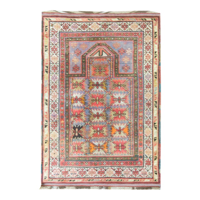 Early 20th Century Azerbaijani Kuba Rug For Sale