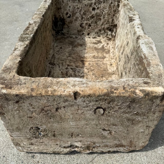 Antique Limestone Trough 516260 31"w For Sale - Image 4 of 9