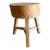 1950s Vintage Elm Wood Chop Block Style Table For Sale