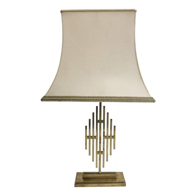 Vintage Bronze Table Lamp, 1960s For Sale